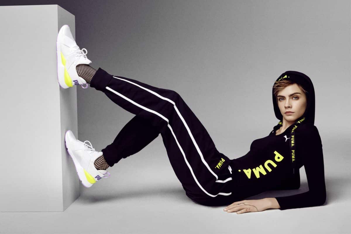 Cara Delevingne présente les Muse Satin de Puma