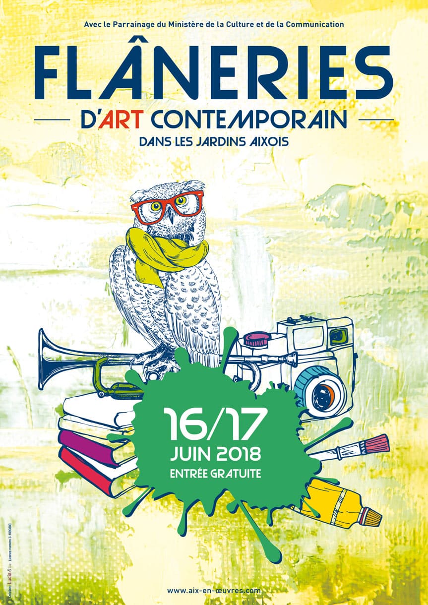 Flâneries d'Art Contemporain dans les jardins d'Aix-en-Provence, les 16 et 17 juin
