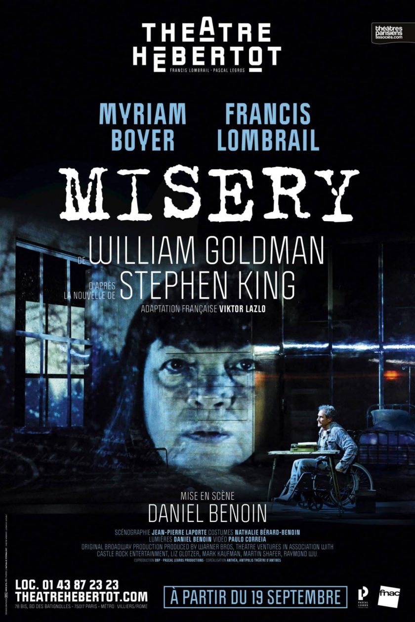 Misery, le thriller de Stephen King au Théâtre Hébertot