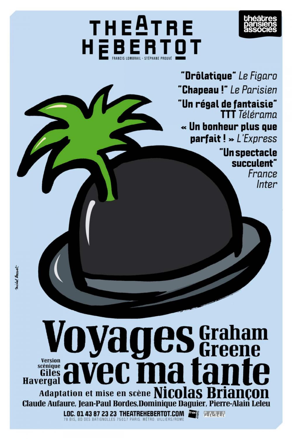 Voyage avec ma Tante, au théâtre Hébertot