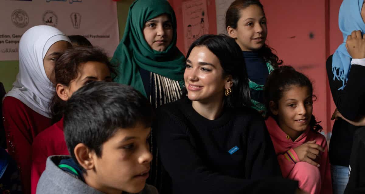 Dua Lipa au Liban avec UNICEF