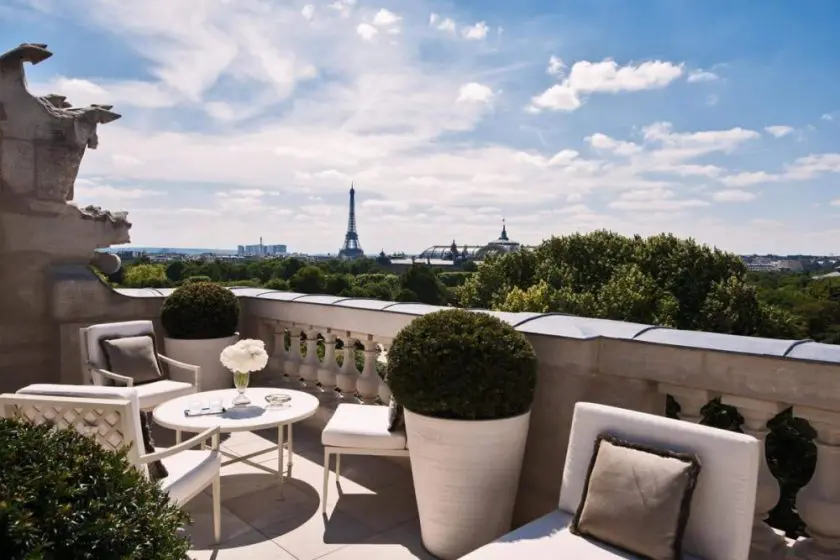 Hôtel de Crillon, un rooftop dans la suite Bernstein