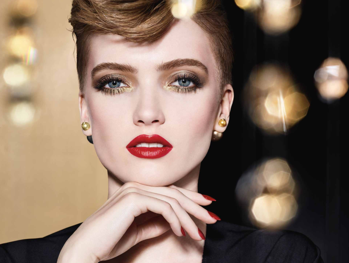 des fêtes en or Dior