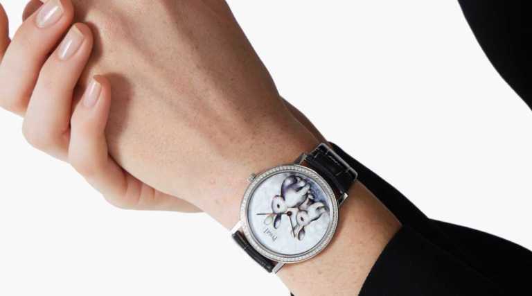 Piaget montre portée au poignet