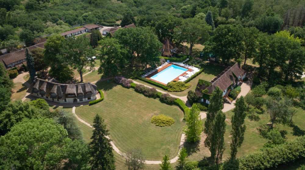 auberge des templiers vue aérienne