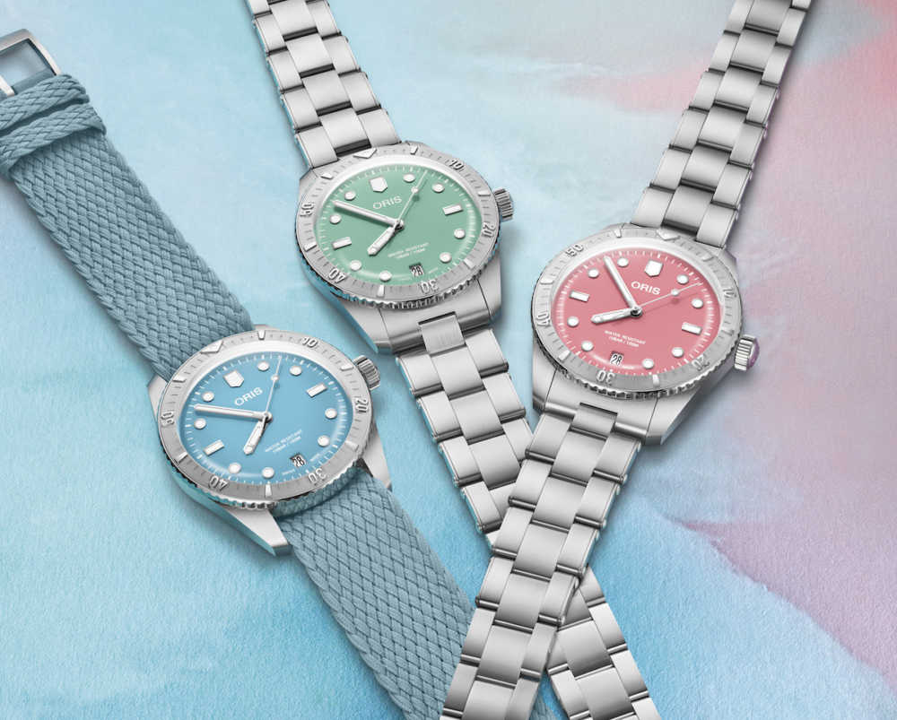 Oris collection Divers Sixty-Five Cotton Candy