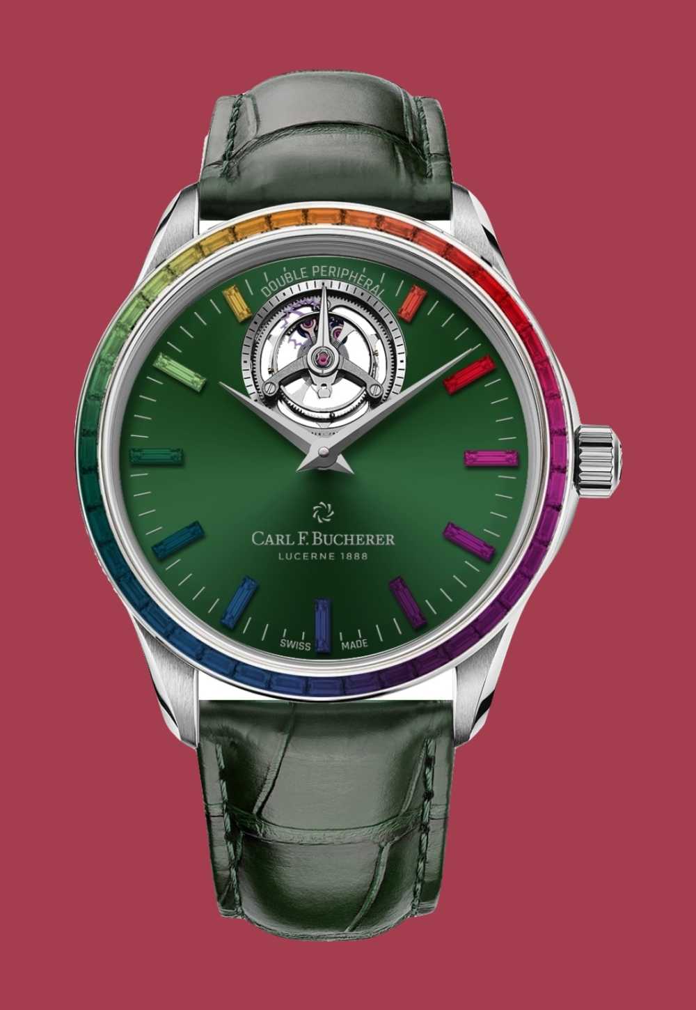 montres de luxe carl f. bucherer verte