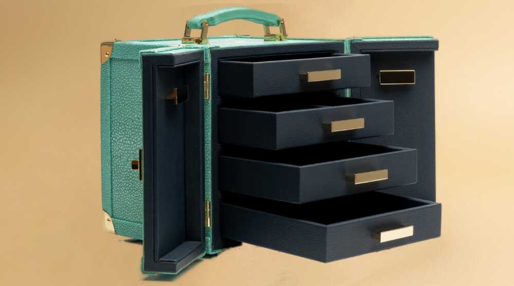 boite à bijoux à 3 ou 4 plateaux