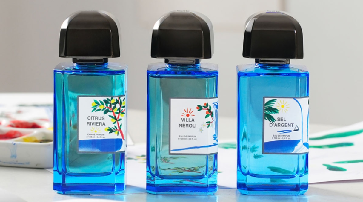 Édith Carron illustre la gamme Azur de BDK Parfums