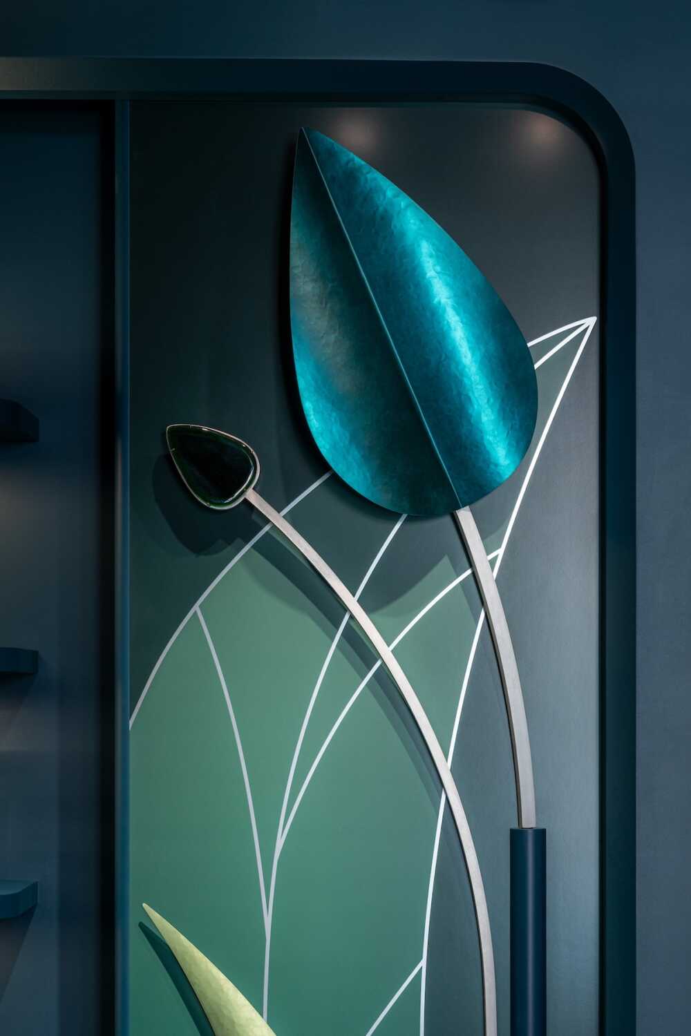 des feuilles en aluminium brossé 