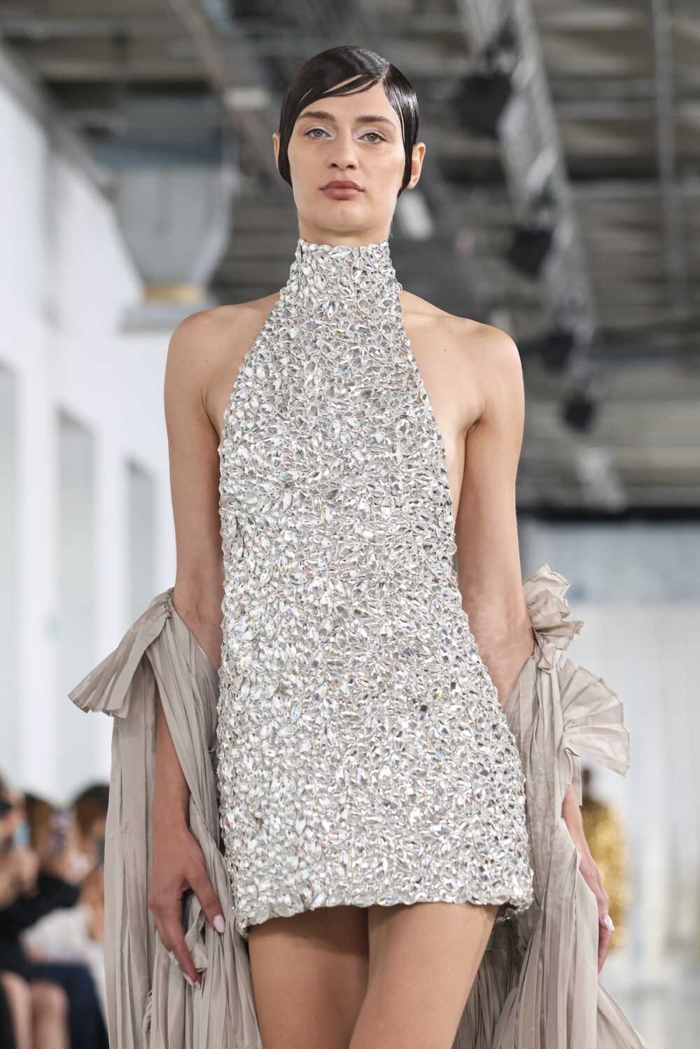 Robe argenté Lever Couture