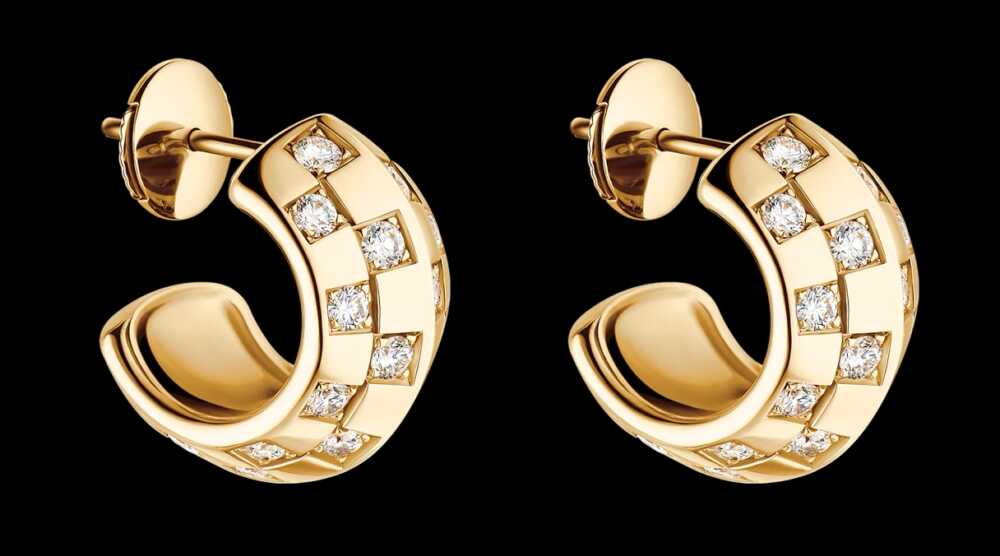 Le Damier Boucles d'Oreilles
