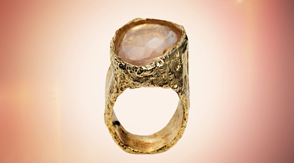 bijoux de niche bague Aqua Rose M