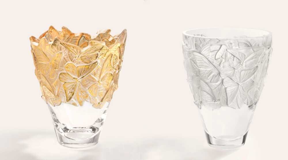 Papillons Vase Grand Modèle Lalique